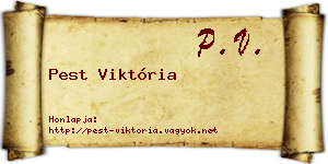 Pest Viktória névjegykártya