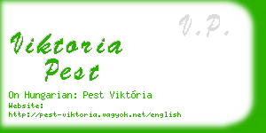 viktoria pest business card